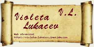 Violeta Lukačev vizit kartica